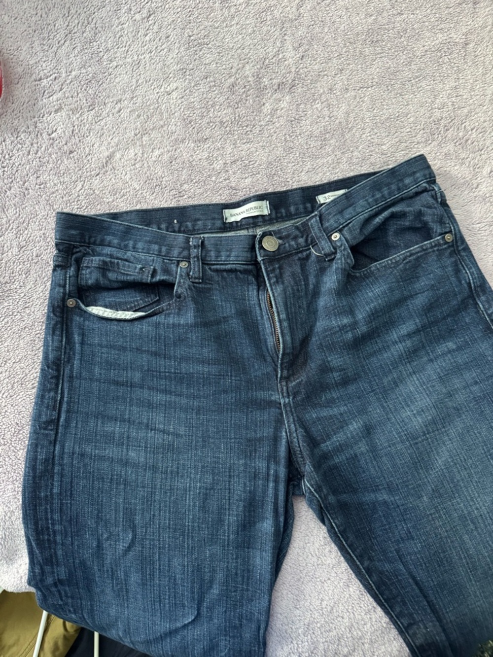 Banana Republic Women's Dark Indigo Straight Leg Jeans